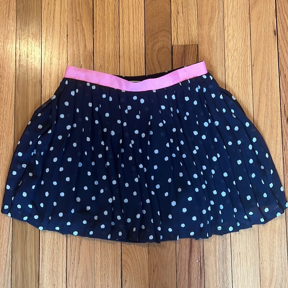 Girls’ pleated polka dot skirt